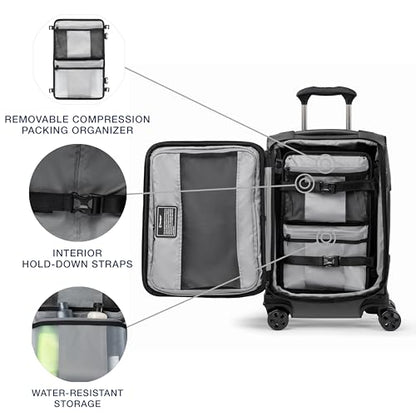 Travelpro Crew Classic Softside Carry-On Luggage, Grey, 20-Inch - color: Titanium Grey