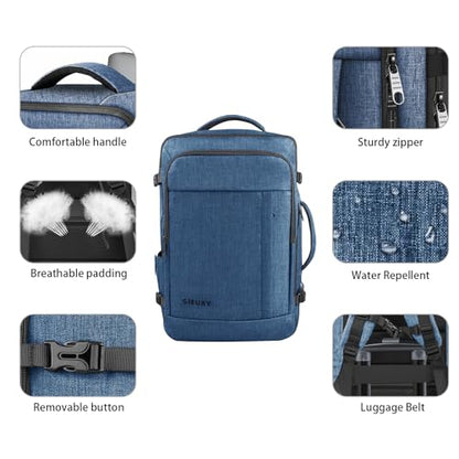 Gieury Carry On Backpack, Extra Large 50L Travel Backpack for Men & Women - color: Blue, size: 2X-Large(20"x14"x10")