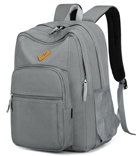 abshoo Classical Basic Womens Travel Backpack For College Men Water Resistant Bookbag (Grey) - color: Grey, size: Medium