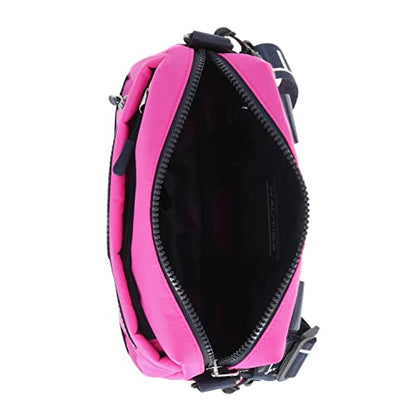 Nautica Nylon Bean crossbody/Belt Bag adjustable shoulder strap - color: Hot Pink
