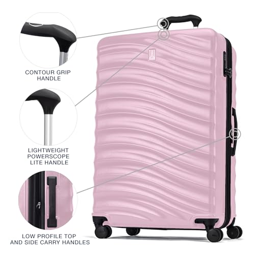 Travelpro Maxlite Air V2 Hardside Expandable Checked, Pink, 28-Inch - color: Pink, size: Checked Large 28-Inch