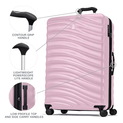 Travelpro Maxlite Air V2 Hardside Expandable Checked, Pink, 28-Inch - color: Pink, size: Checked Large 28-Inch