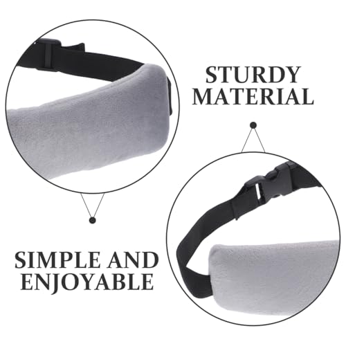 Alipis Airplane Head Strap: Travel Head Support for Sleeping - Adjustable Flight Sleep Mask Holder for Long Travel and Car Comfort (2 Pcs, Grey)