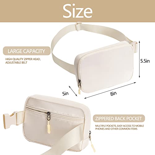 Belt bag Fanny pack crossbody bags for women Everywhere belt bag (ivory) - color: ivory
