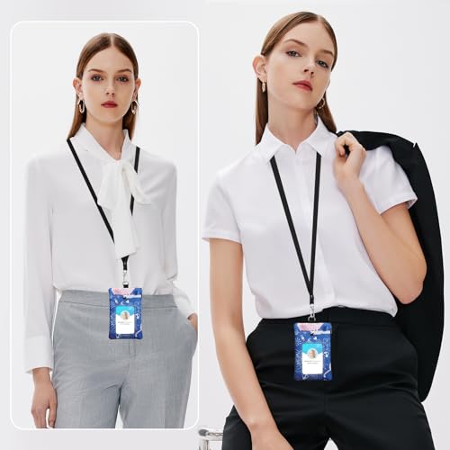 Small Lanyard Wallet with ID Window Minimalist Nylon Zipper Lanyard Pouch - color: Cat