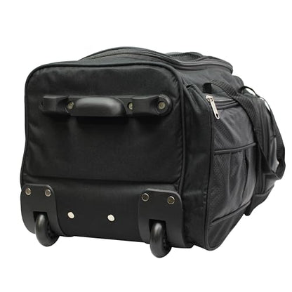 Hipack Carry-on Rolling Duffle Bag - color: Black