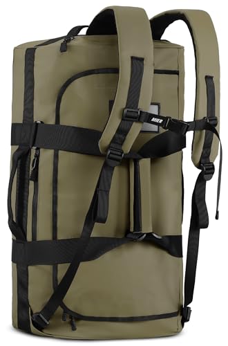 MIER 40L/60L/90L Water Resistant Backpack Duffel, Heavy Duty Duffle Bags - color: Dark Green, size: 40l