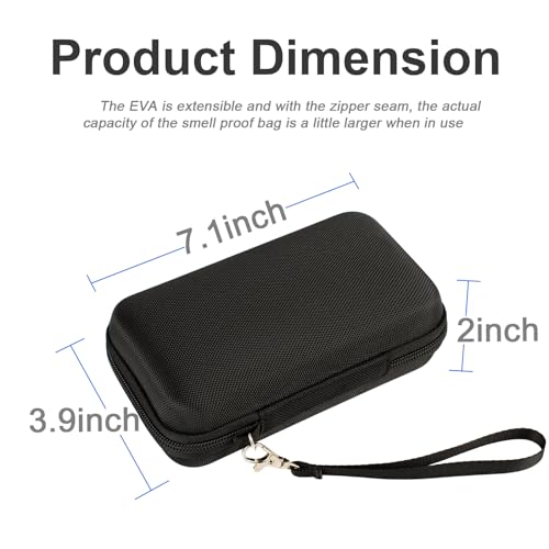 EVA Hard Shell Cable Organizer Travel Case for Cords & Chargers - size: 7.1X3.9 inch