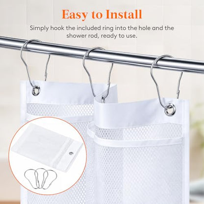 Lifewit Mesh Shower Caddy, 11 Pockets Hanging Bathroom Organizer, 2 Pack - size: 17" x 34"