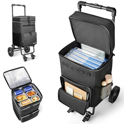 KEDSUM 250LBS Rolling Teacher Bag with Detachable Trolley, 2.12 Cu.Ft