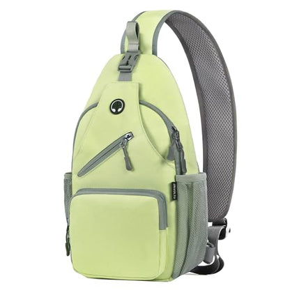 Javolto Crossbody Sling Bag,Small Backpack Men,Hands-Free Shoulder Daypack - color: Light Green