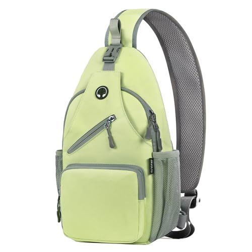 Javolto Crossbody Sling Bag,Small Backpack Men,Hands-Free Shoulder Daypack - color: Light Green