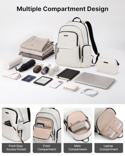 LONG VACATION Luggage Sets, 3 Piece, 20 Inch Carry On Hardshell Suitcase - color: White, size: 3 Piece Set (20in/BP/TB)