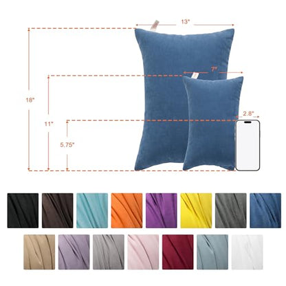 NTBAY Toddler Pillows, Set of 2, 13"x18", Dark Grey - color: Dark Grey, size: 13"x18"
