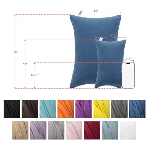 NTBAY Tiny Pillows, Set of 2, 7"x11", Light Taupe - color: Light Taupe, size: 11"x7"