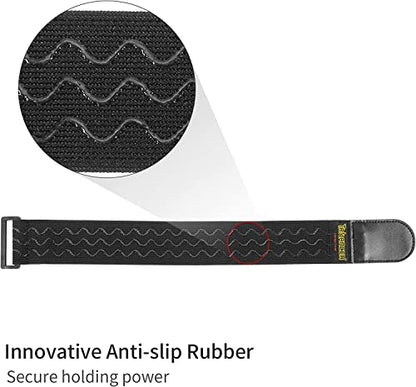 Trilancer Elastic Cinch Straps with Anti-Slip Strips, 18'' x 2'' (8 Pack) - size: 18"(8 pcs)