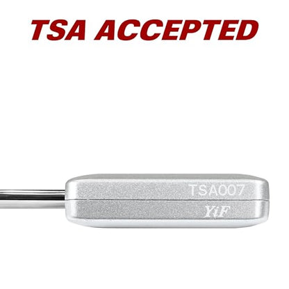 BV TSA Accepted Luggage Travel Lock, Set-Your-Own Combination Lock for School Gym Locker, Luggage Suitcase Baggage Locks, Filing Cabinets, Toolbox, Case (Silver, 2 Pack) - color: Silver