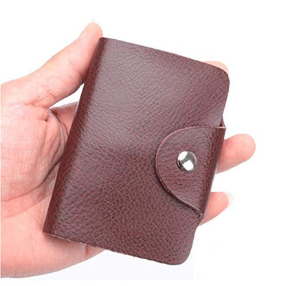 K Y KANGYUN Unisex Small Leather Credit Card Holder - 2 Pack (Redk&Brown)… - color: Red&Brown