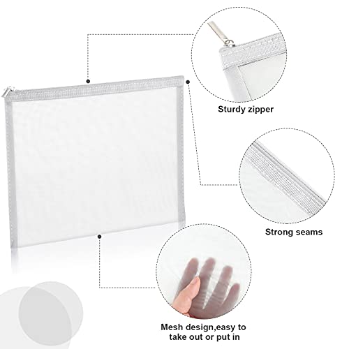Boao 6 Mesh Zipper Travel - color: White