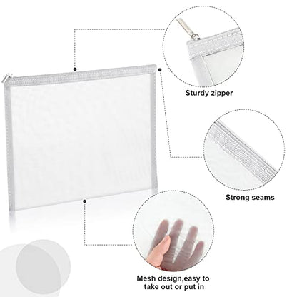 Boao 6 Mesh Zipper Travel - color: White