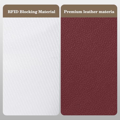 CoBak Passport Holder Cover with Safe Zipper Closure - color: Red