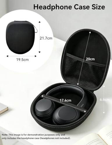 MAS CARNEY Over Ear Headphones Case for Sony, JBL, Anker, KVIDIO and School - color: Black, style: Over-Ear Headset Case