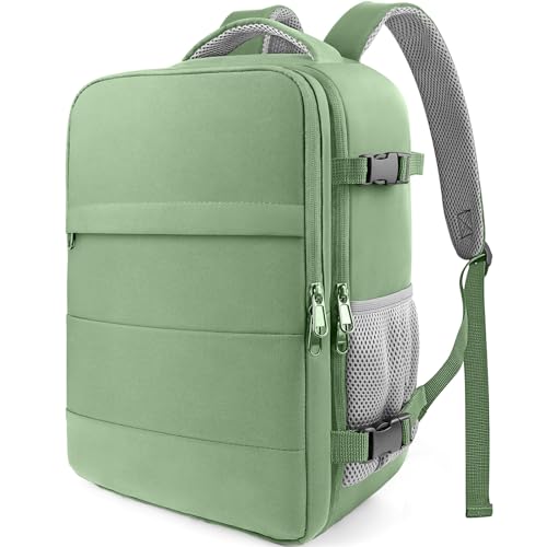 HOTOR Travel Backpack Flight Approved Bag Men Women, Medium Green - color: Green, size: Medium