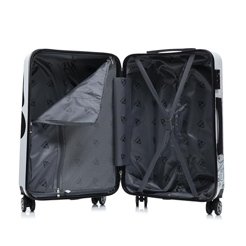 InUSA Butterfly Print 20-Inch Carry-On Hardside Spinner Luggage Travel - color: Butterfly, size: 20 Inch