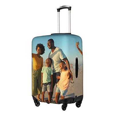 Custom Luggage Cover, Polyester, L (25-28 inch suitcase) | Elastic Washable, Stretch Suitcase Protector, Personalized Design - color: Custom Luggage Cover, size: L (25-28 inch suitcase)