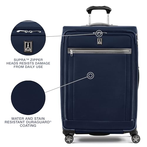 Travelpro Platinum Elite Checked Luggage Spinner, Dark, 29-Inch - color: Dark Blue, size: Checked-Large 29-Inch