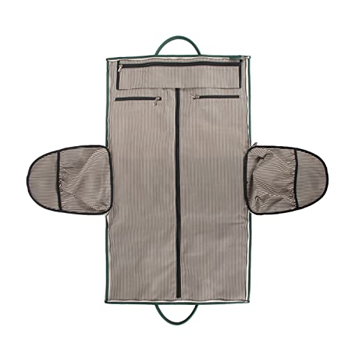 Capri 2 -n-1 Garment and Duffel Bag - Convertible, Carry-On, Travel, For Suits, Tuxedos, Dresses, and more - color: Green