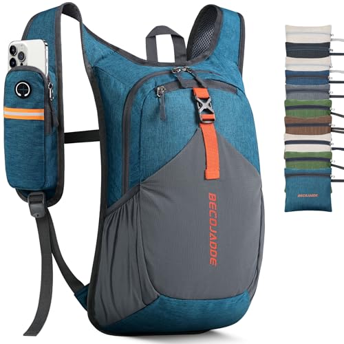 15L Small Hiking Backpack for Men Women Foldable Packable Back Pack Ultralight Hiking Daypack for Travel Camping Outdoor, Turquoise - color: Turquoise, size: 15L