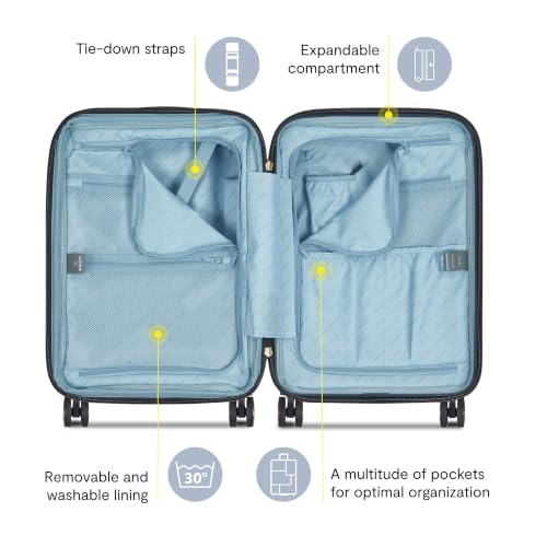 DELSEY PARIS Cruise 3.0, 20 Inch Carry-On Hardside Luggage, Gold - color: Gold, size: Carry on 20 Inch
