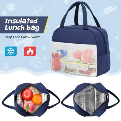 ACESAK Astronaut Backpack for Boys - Boy Backpack Schoolbag with Lunch Bag - color: Blue