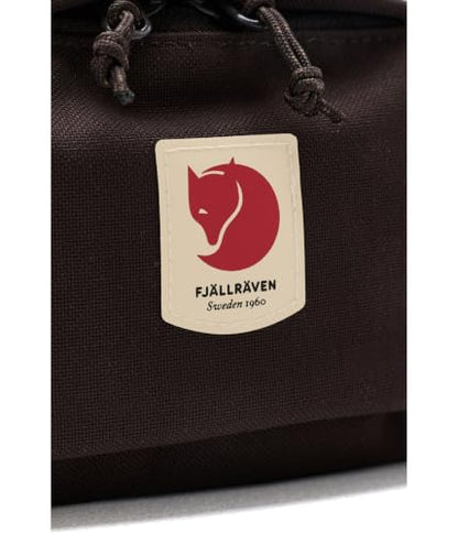 Fjällräven Ulvo Hip Pack Medium - Waterproof Bergshell Fabric, Durable Storage, Adjustable Belt- Hiking, Travel - color: Black Oak