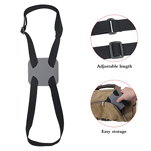 Bag Bungee for Luggage，Luggage Straps Bag Bungees for Add a Bag Easy to Travel Suitcase Elastic Strap Belt（Easy Version Grey - color: Easy Version Grey