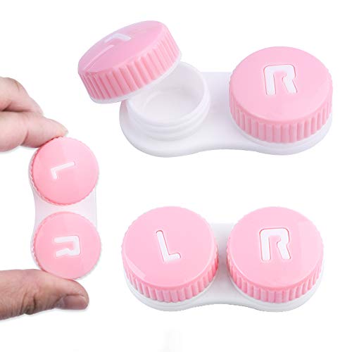 cauyuan Cute Contact Lens Case Portable Travel Box - color: D-Silver