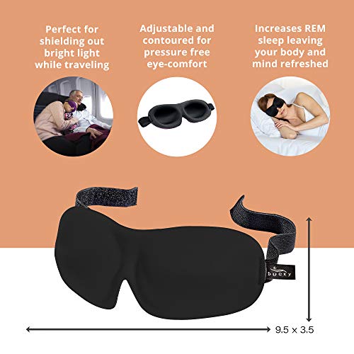 Bucky 40 Blinks No Pressure Eye Mask for Travel & Sleep - color: Aqua
