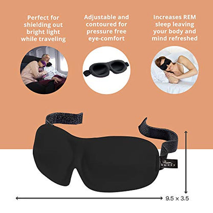 Bucky 40 Blinks No Pressure Eye Mask for Travel & Sleep - color: Magenta