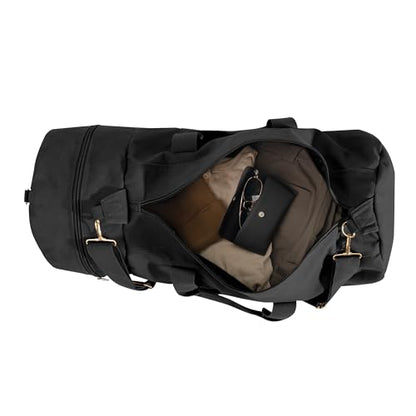 Rothco Canvas Double-Ender Sports Bag - Durable & Spacious Travel Companion or Gym Accessory - color: Black