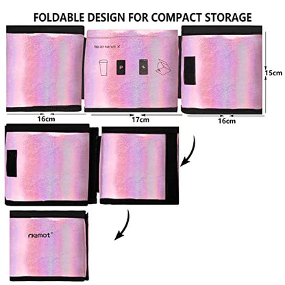 riemot Luggage Travel Cup Holder Free Hand Drink Carrier Glitter Pink - color: Hook & Loop: Glitter Pink