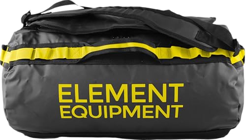 Element Equipment Trailhead Duffel Bag Shoulder Straps Waterproof Black/Yellow Medium - color: Black/Yellow, size: Medium 51 Liters