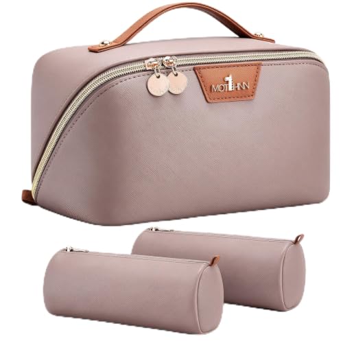 3-in-1 Large Travel Makeup Bag Organizer for Women - color: B07-Grey