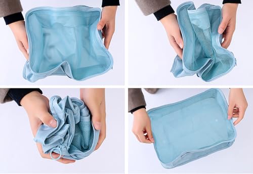 Luggage Packing Organizers Packing Cubes Set for Travel (blue) - color: blue 6pc
