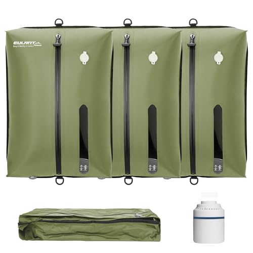 EULANT Travel Vacuum Bags,IPX8 Waterproof Vacuum Compression Bag - color: Green, size: 3 Pack