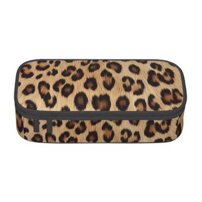 Gkyygk Brown Leopard Big Capacity Makeup Toiletry Bag For Men Women - color: Brown Leopard