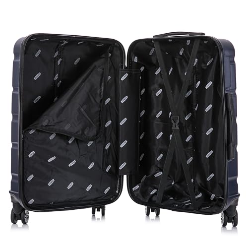 DUKAP SENSE 28-Inch Large Hardside Spinner Luggage Durable Zippered Blue - color: Blue, size: 28 Inch, style: Sense Single