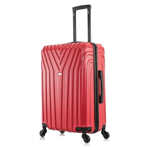 InUSA VASTY 24-Inch Medium Hardside Spinner Luggage Lightweight Red - color: Red, size: 24 Inch