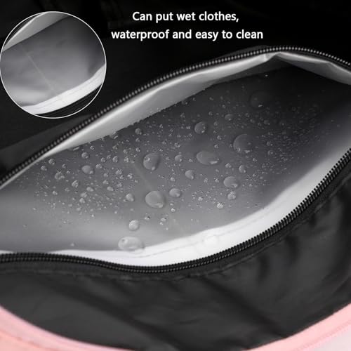 Forestfish Gym Bag For Women With Shoes Compartment & Wet Dry - color: Pink