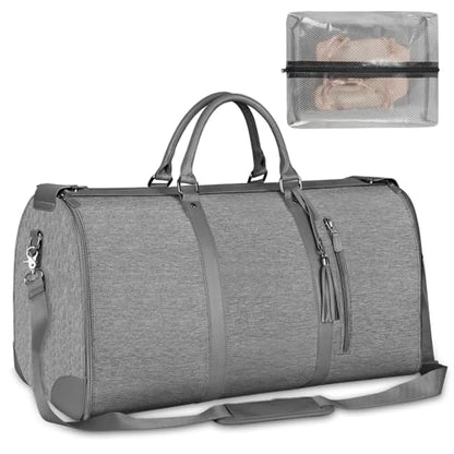 Ytonet Garment Duffle Bags for Travel, Convertible Carry on Garment Bag - color: Grey, style: Tote